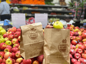 Distribution de sacs kraft – Réduction des sacs plastiques à usage unique